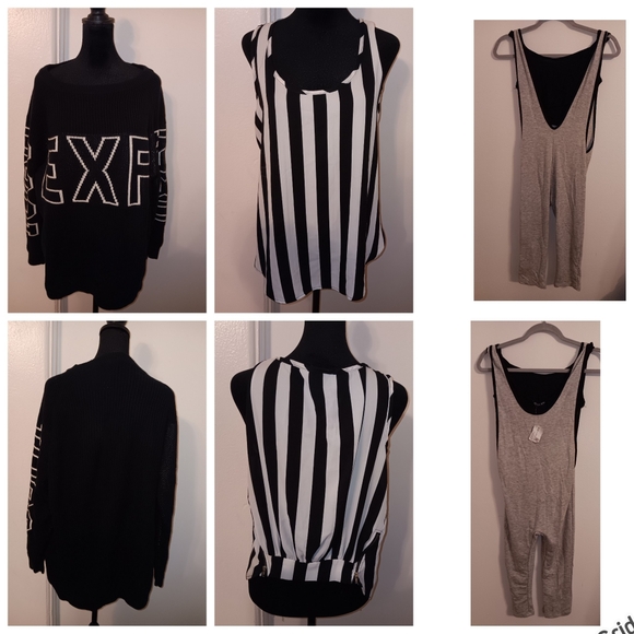 Fabulously cute black & white with gray bundle 3 items CLEARANCE - Picture 2 of 3